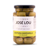 Zelené olivy odrody Manzanilla plnené cesnakom 355g José Lou