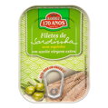 Filety sardinky bez kostí v extra panenskom olivovom oleji s kúskami olív 100g Ramirez