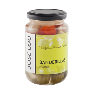 Španielske pikantné zeleninové špízy Banderillas Picantes 330g José Lou