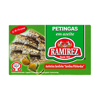 Portugalské mini sardinky Petingas v olivovom oleji 90g Ramirez
