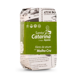 Filety tuniaka v jemne pikantnej azorskej omáčke "Molho Cru" 120g Santa Catarina