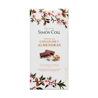 Mliečna mandľová čokoláda 100g Simón Coll