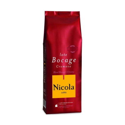 Portugalská káva NICOLA Bocage Cremoso zrnková 250g