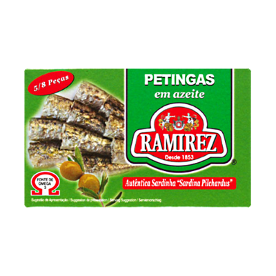 Portugalské mini sardinky Petingas v olivovom oleji 90g Ramirez