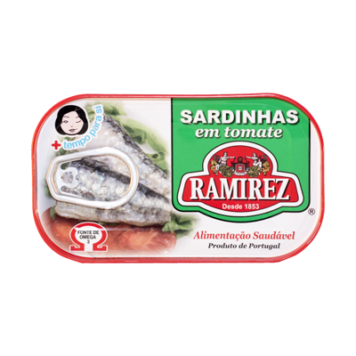 Portugalské sardinky v paradajkovej omáčke 125g Ramirez