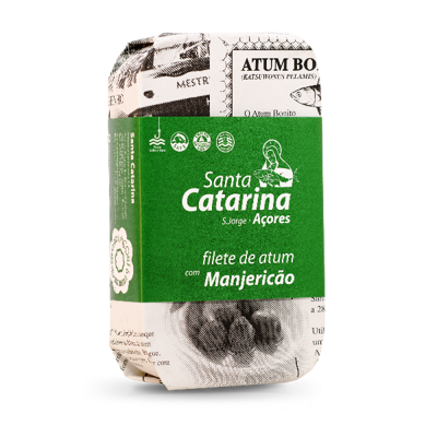 Filety tuniaka v olivovom oleji s bazalkou 120g Santa Catarina