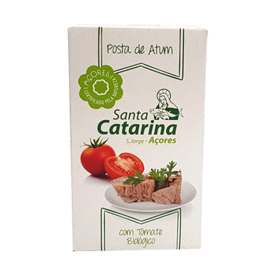 Tuniak v omáčke z bio paradajok a extra panenského olivového oleja (ECOCERT) 120g Santa Catarina