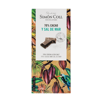 70% horká čokoláda s morskou soľou 85g Simón Coll