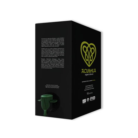 Extra panenský olivový olej ACUSHLA bio organic 5L BOX
