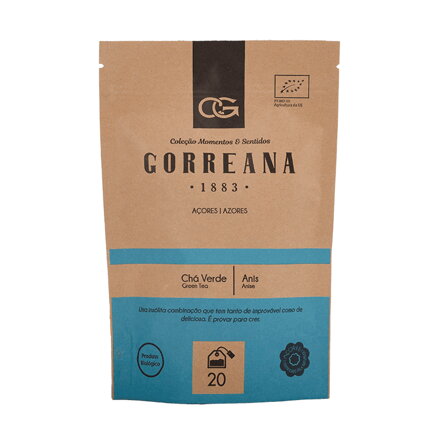 Zelený čaj z Azorských ostrovov s anízom 40g (20x2g) Gorreana