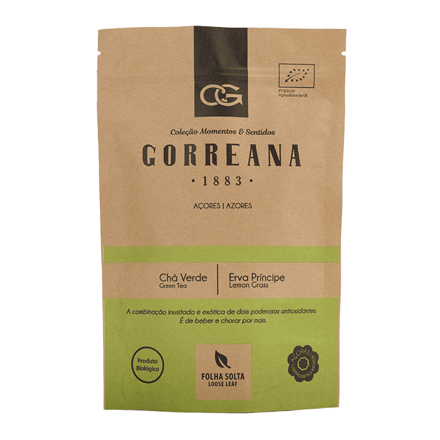 Zelený čaj z Azorských ostrovov s citrónovou trávou 80g (sypaný) Gorreana