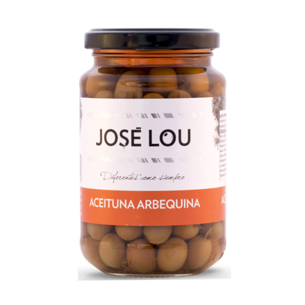 Naturálne olivy premenlivej farby odrody Arbequina 355g José Lou