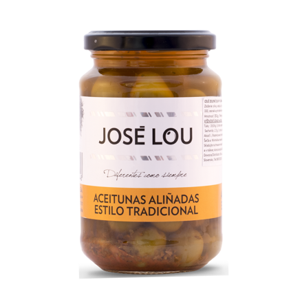 Zelené olivy v marináde "José Lou Tradicional" 350g José Lou