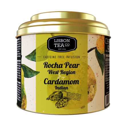 Hruška odrody Pêra Rocha s kardamómom 75g Lisbon Tea