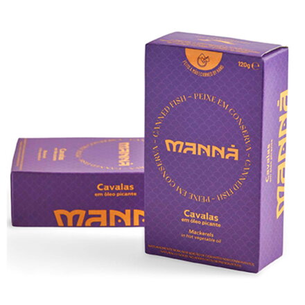 Portugalské makrelky pikantné v slnečnicovom oleji 120g MANNÁ