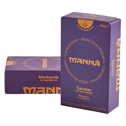 Portugalské makrelky v slnečnicovom oleji 120g MANNÁ
