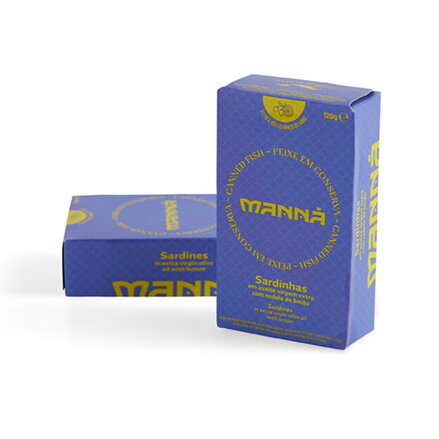 Portugalské sardinky v extra panenskom olivovom oleji s citrónom 120g MANNÁ