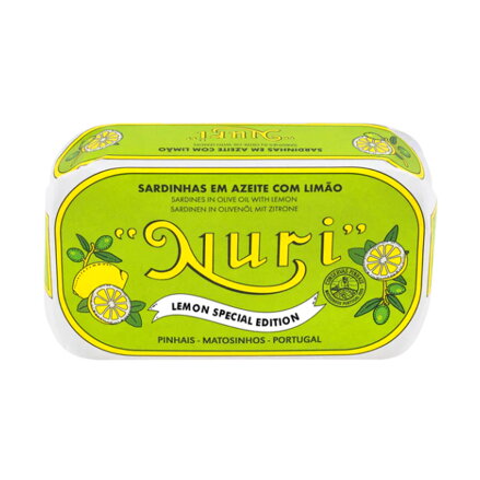 Portugalské sardinky v olivovom oleji s citrónom 125g Nuri