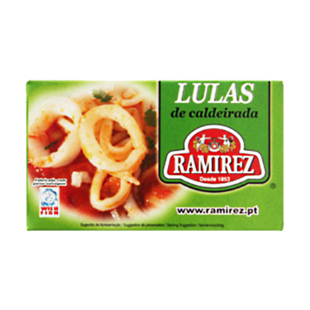 Kalmáre v ragú omáčke na portugalský spôsob 120g Ramirez
