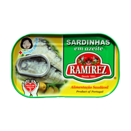 Portugalské sardinky v olivovom oleji 125g Ramirez