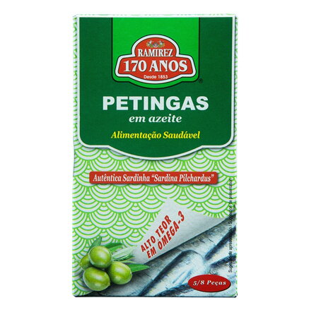 Portugalské mini sardinky Petingas v olivovom oleji 90g Ramirez