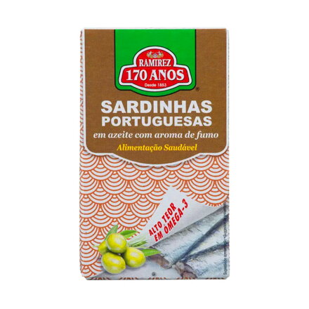 Portugalské údené sardinky v olivovom oleji 125g Ramirez