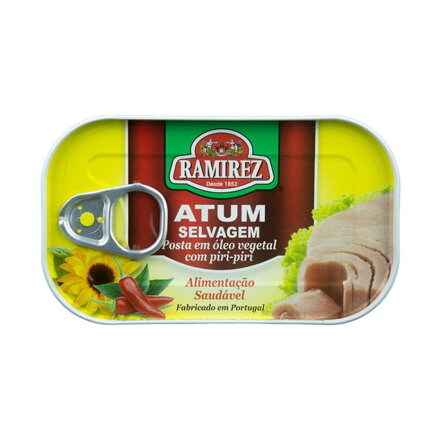 Tuniak v oleji s čili papričkou Piri-Piri 120g Ramirez