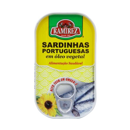 Portugalské sardinky v rastlinnom oleji 125g Ramirez