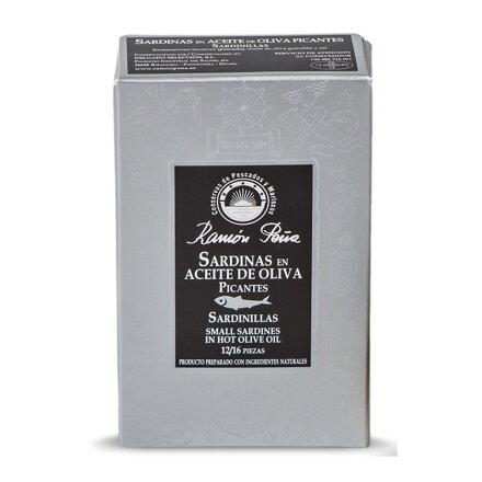 Extra mini sardinky pikantné v olivovom oleji 115g Ramón Peña