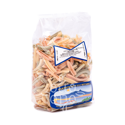 Trojfarebné ochutené semolinové cestoviny Strozzapreti Tricolore 500g Setaro