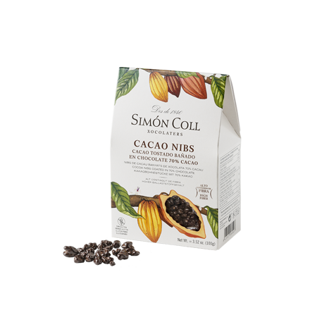 Kakaové bôby XXL v 70% čokoláde 100g Simón Coll