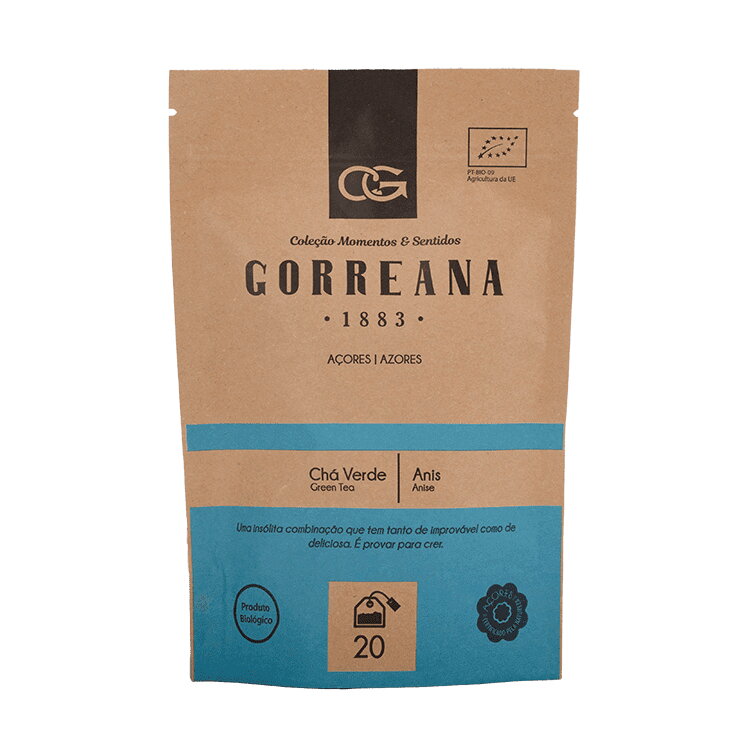 Zelený čaj z Azorských ostrovov s anízom 40g (20x2g) Gorreana