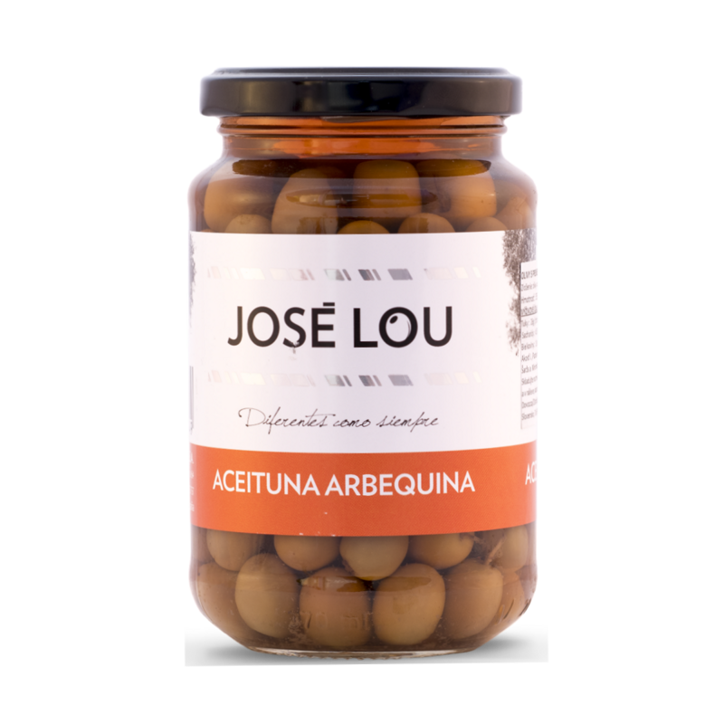 Naturálne olivy premenlivej farby odrody Arbequina 355g José Lou