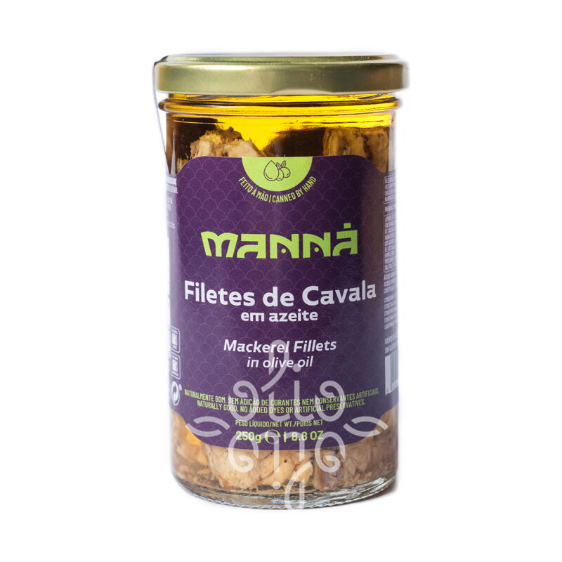 Filety makrely v olivovom oleji 250g v skle MANNÁ
