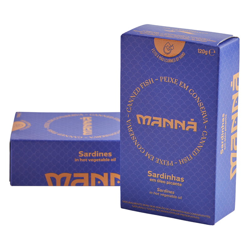 Portugalské sardinky v pikantnom oleji 120g MANNÁ