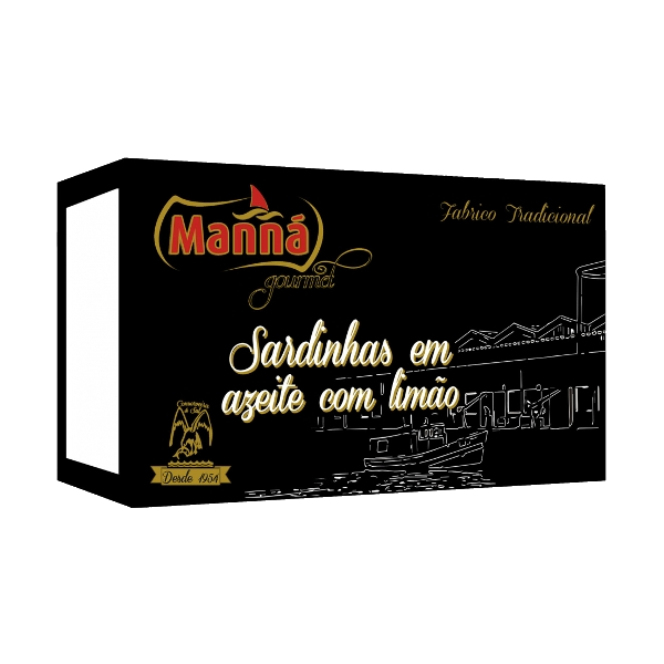 Portugalské sardinky v extra panenskom olivovom oleji s citrónom 120g Manná Gourmet