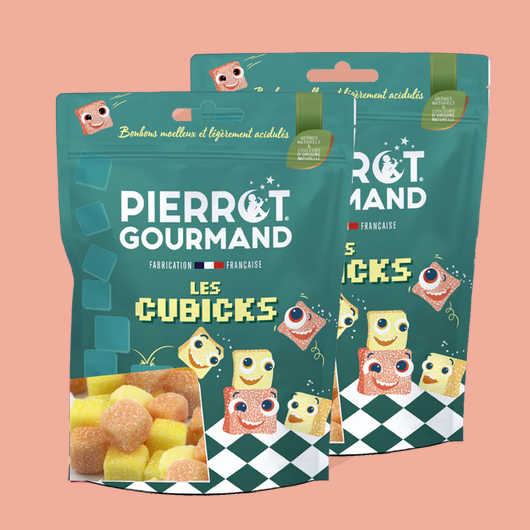 Francúzske želé kocky „Les Cubicks“ 100g Pierrot Gourmand
