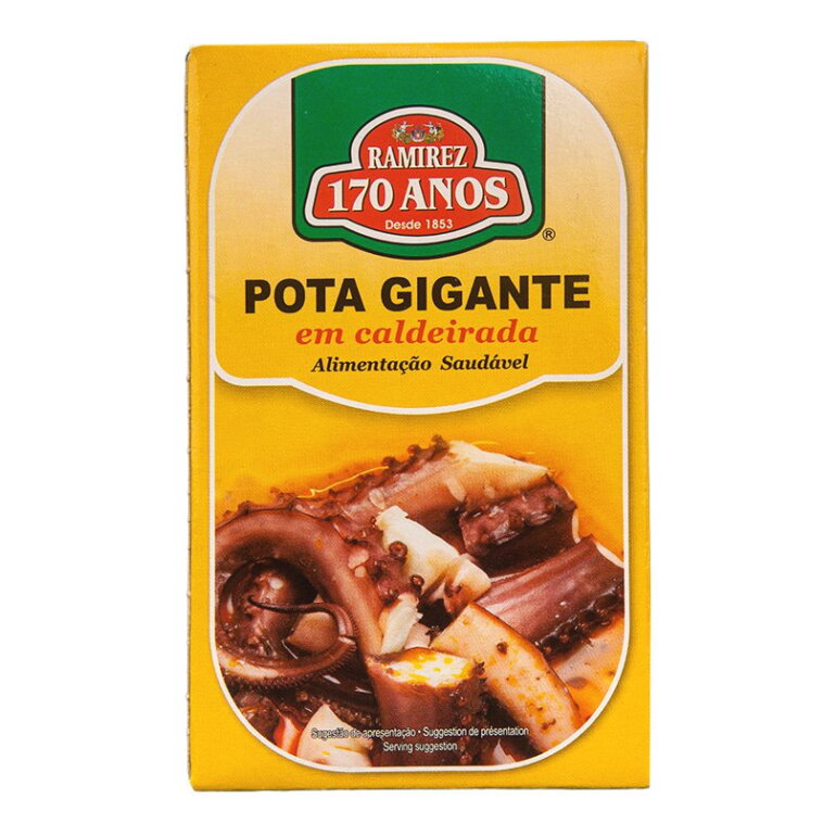 Chápadlá kalmára v ragú omáčke 120g Ramirez