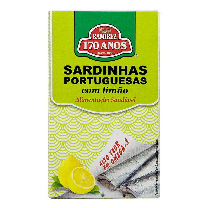 Portugalské sardinky v oleji s citrónom 125g Ramirez