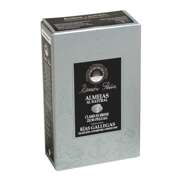Biele mušle „Venušky“ al natural (v prírodnom náleve) 110g Ramón Peña Biele mušle „Venušky“ al natural (v prírodnom náleve) 110g Ramón Peña
