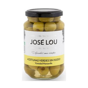 Zelené olivy Manzanilla bez kôstky 370g José Lou