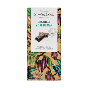 70% horká čokoláda s morskou soľou 85g Simón Coll