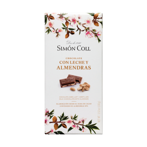 Mliečna mandľová čokoláda 100g Simón Coll